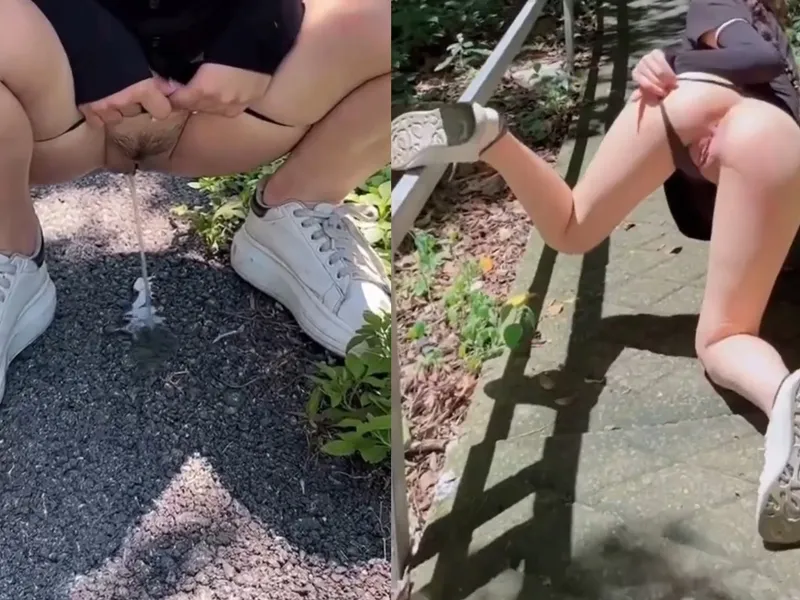 "đi ngoài" public ngoài đường cùng người tình da trắng vú bự